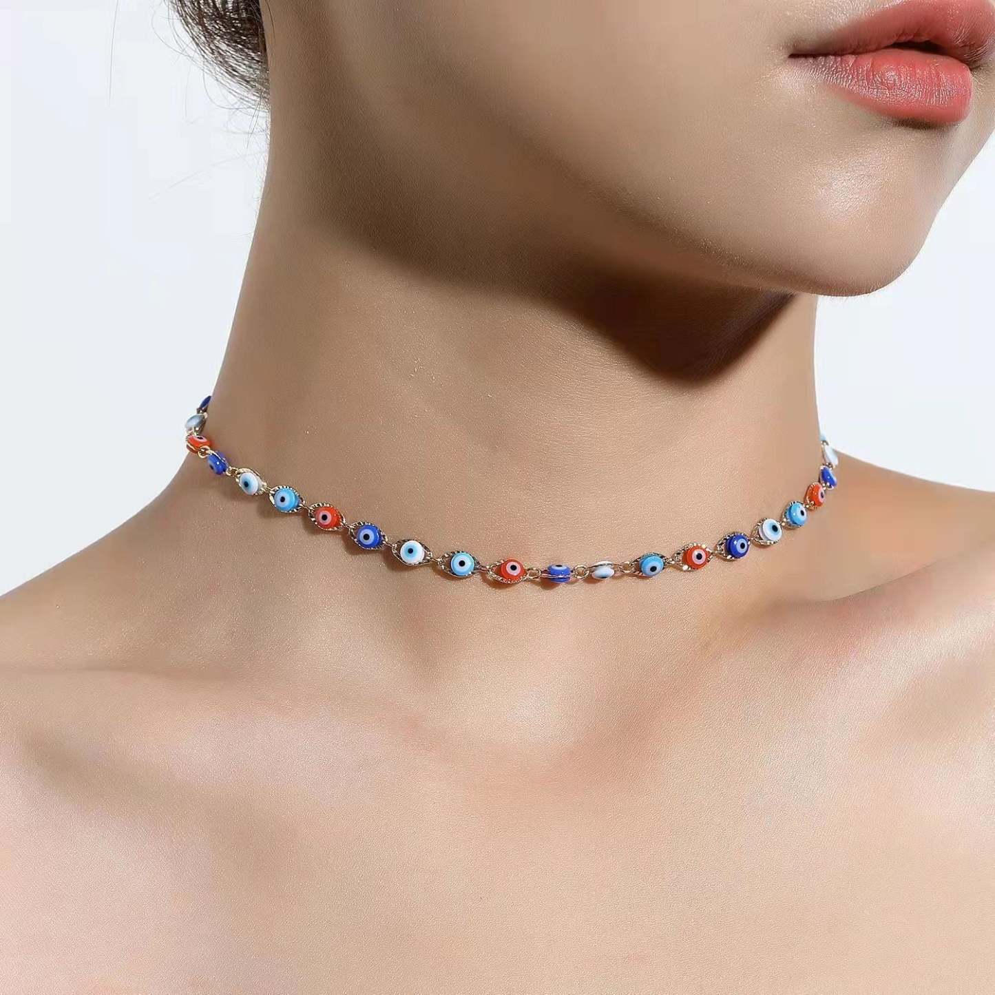 Evil Eye Choker-37bracelet