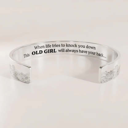This Old Girl Will Always Have Your Back Wave Cuff Bracelet-37bracelet