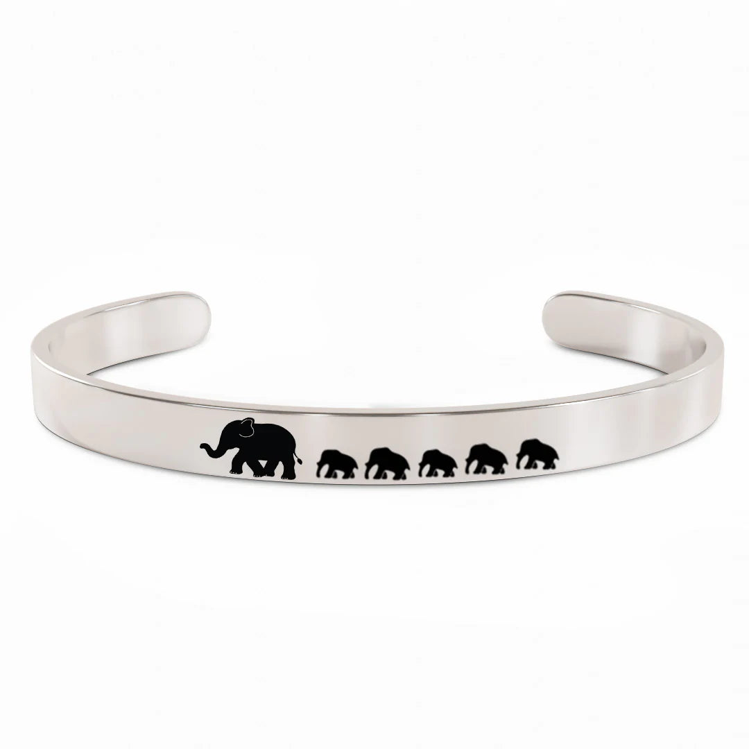 For Mom - Mama  Elephant Bracelet