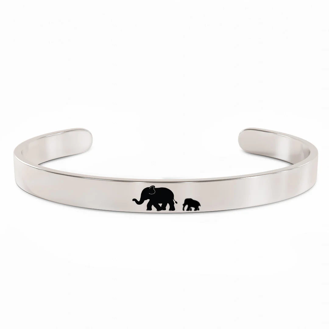 For Mom - Mama  Elephant Bracelet