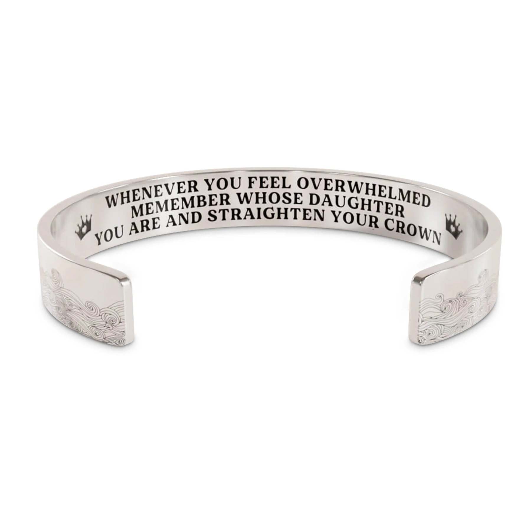 Whenever You Feel Overwhelmed...Wave Cuff Bracelet-37bracelet