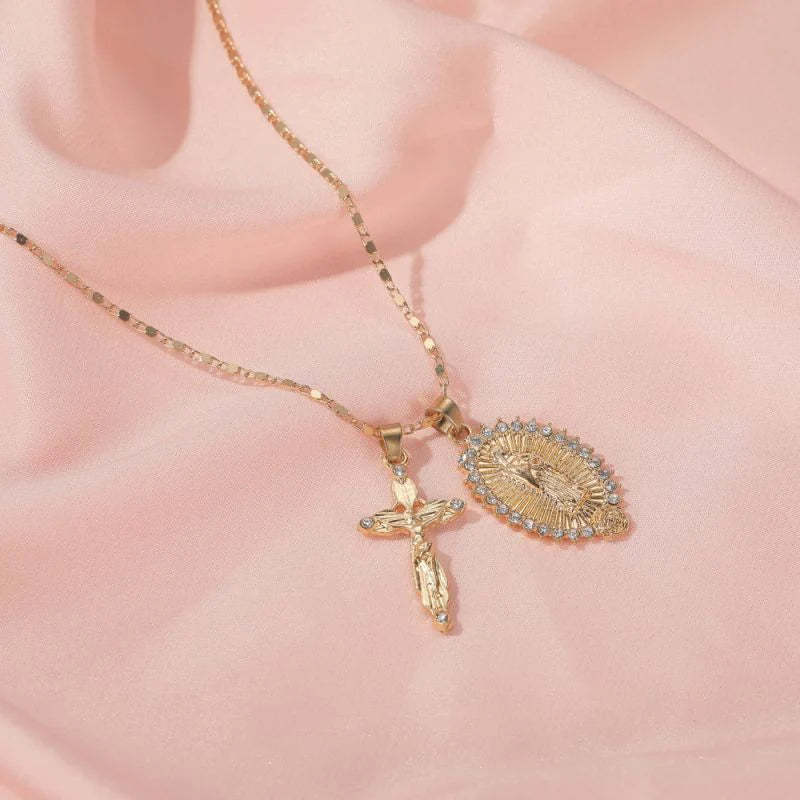 Maria Cross Necklace