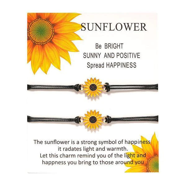 1 Pair Sunflower Bracelet-37bracelet