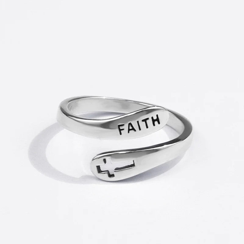 Faith Is All About Believing Cross Ring-37bracelet