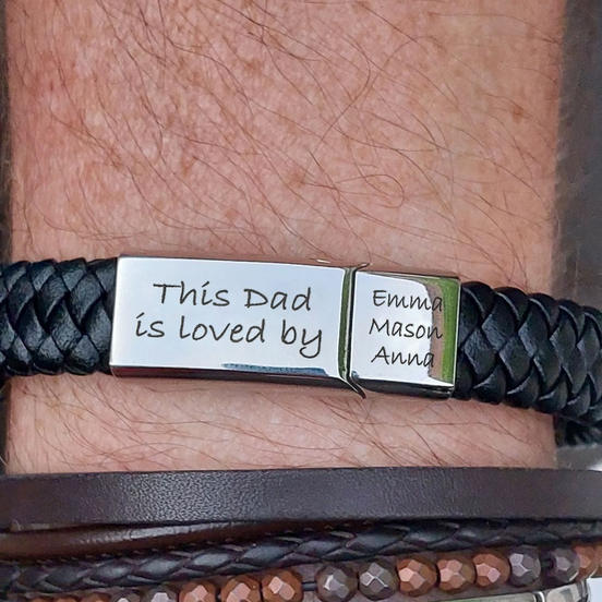 For Father - This Dad Is Loved By... Customizable Bracelet-37bracelet