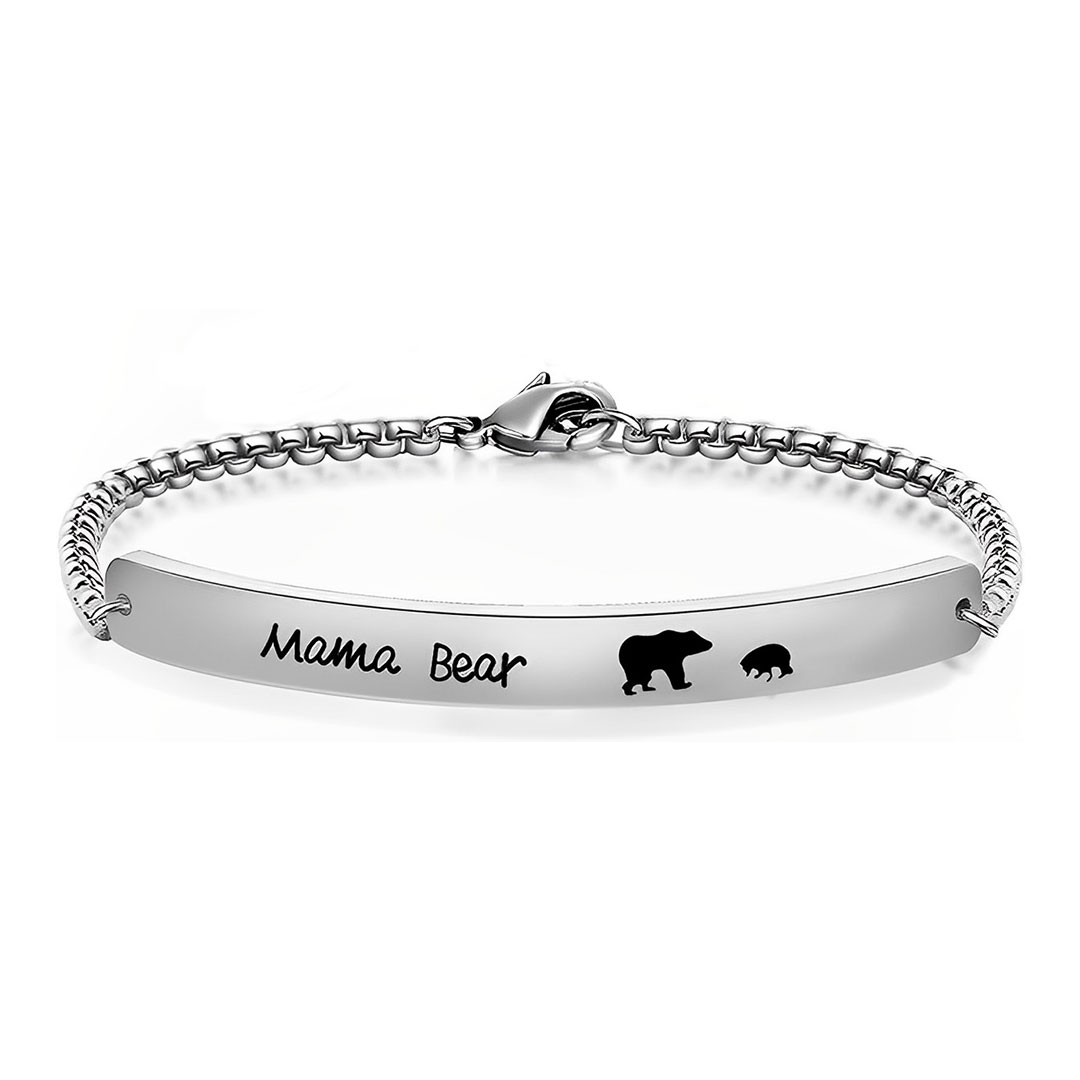 For Mother - To The Best Mama Bear In The World Custom Bracelet