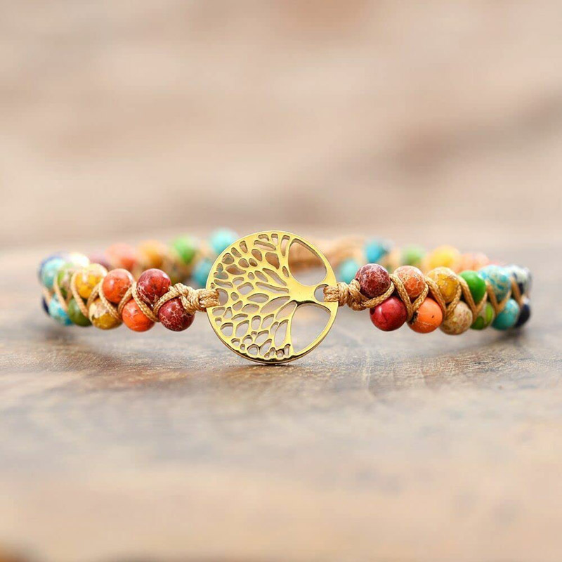 For Mother - The Mother Is The Family Root Life Tree Beads Bracelet
