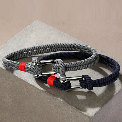For Love -  I Want All Of My Lasts To Be With You Grey Knotted Bracelet