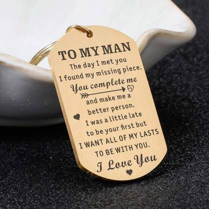 For Husband - I Want All of My Last to Be with You Keychain