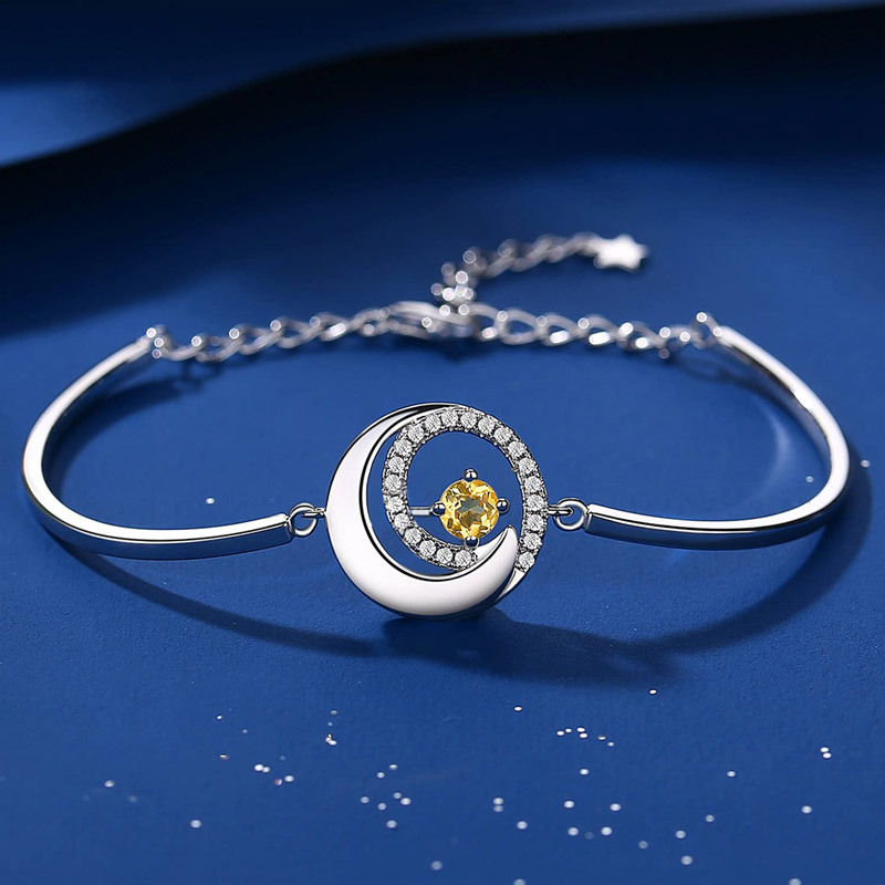 For Daughter - You Are The Most SPECIAL STAR In The Universe Moon And Star Bracelet