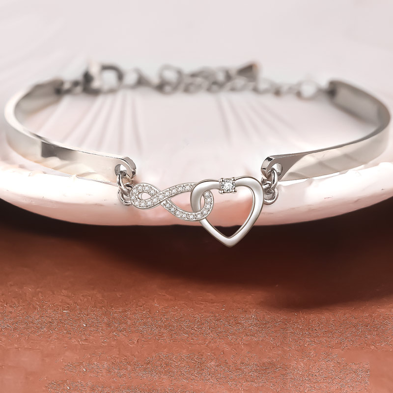 For Love - I Love You Until Infinity Runs Out  Bracelet
