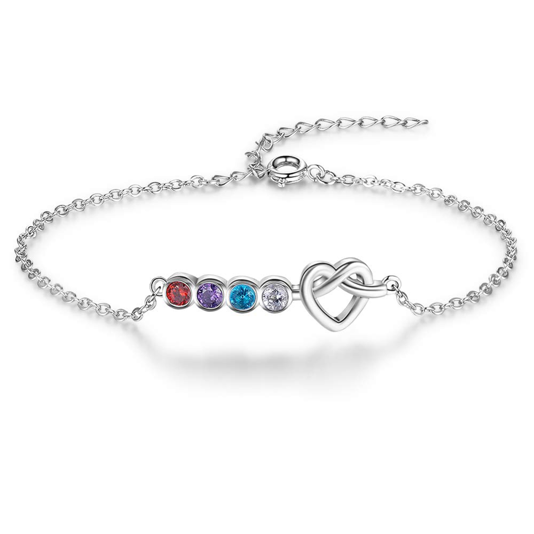 Sweethearts Birthstone Custom Bracelet