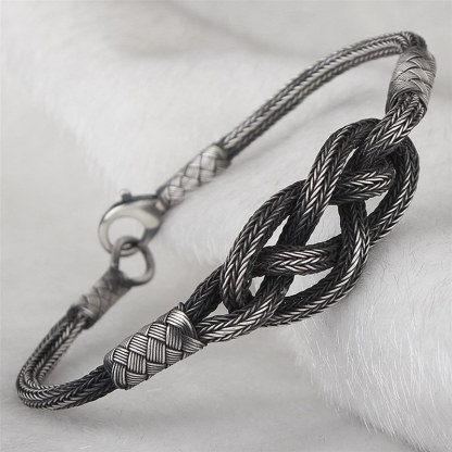 For Love -  You Are The One I Want To Be With Celtic Knot Braided Bracelet