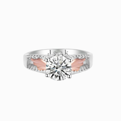 For Memorial - Hug From Heaven Diamond Wings Name Custom Ring
