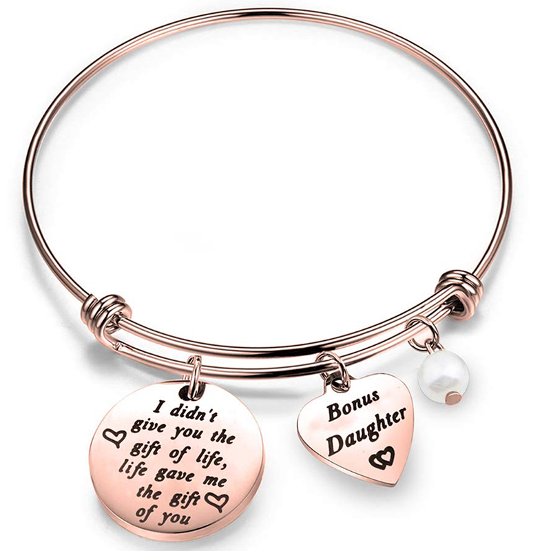For Bounds Daughter - Marriage Made You Famliy Love Made You My Daughter Heart Bangle