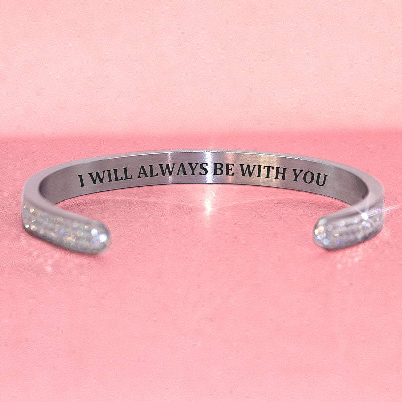 For Daughter - I Will Always Be With You Diamond Bracelet-37bracelet
