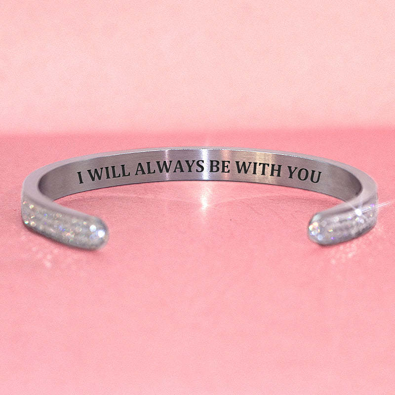 For Daughter - I Will Always Be With You Diamond Bracelet-37bracelet