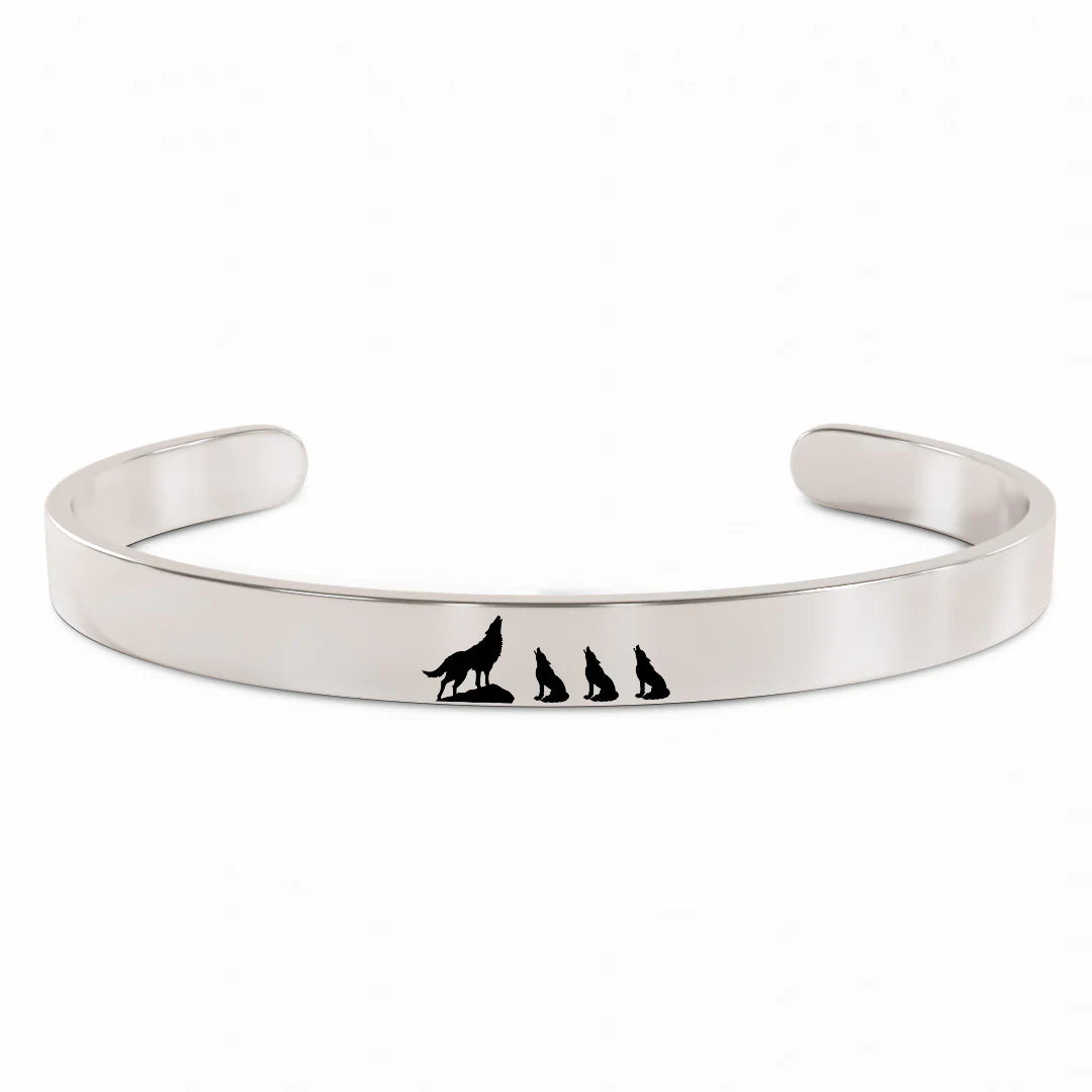 For Mom - Mama  Wolf Bracelet