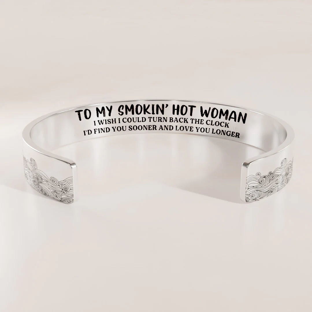 For Love - Love You Longer Wave Cuff Bracelet