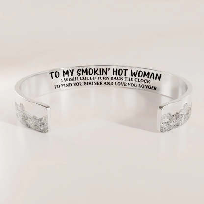 For Love - Love You Longer Wave Cuff Bracelet