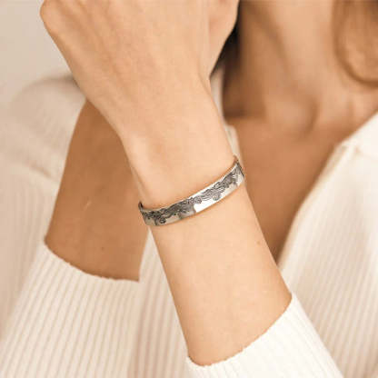 For Granddaughter - Grandmother & Granddaughter A link Can Never Be Undone Wave Bracelet-37bracelet