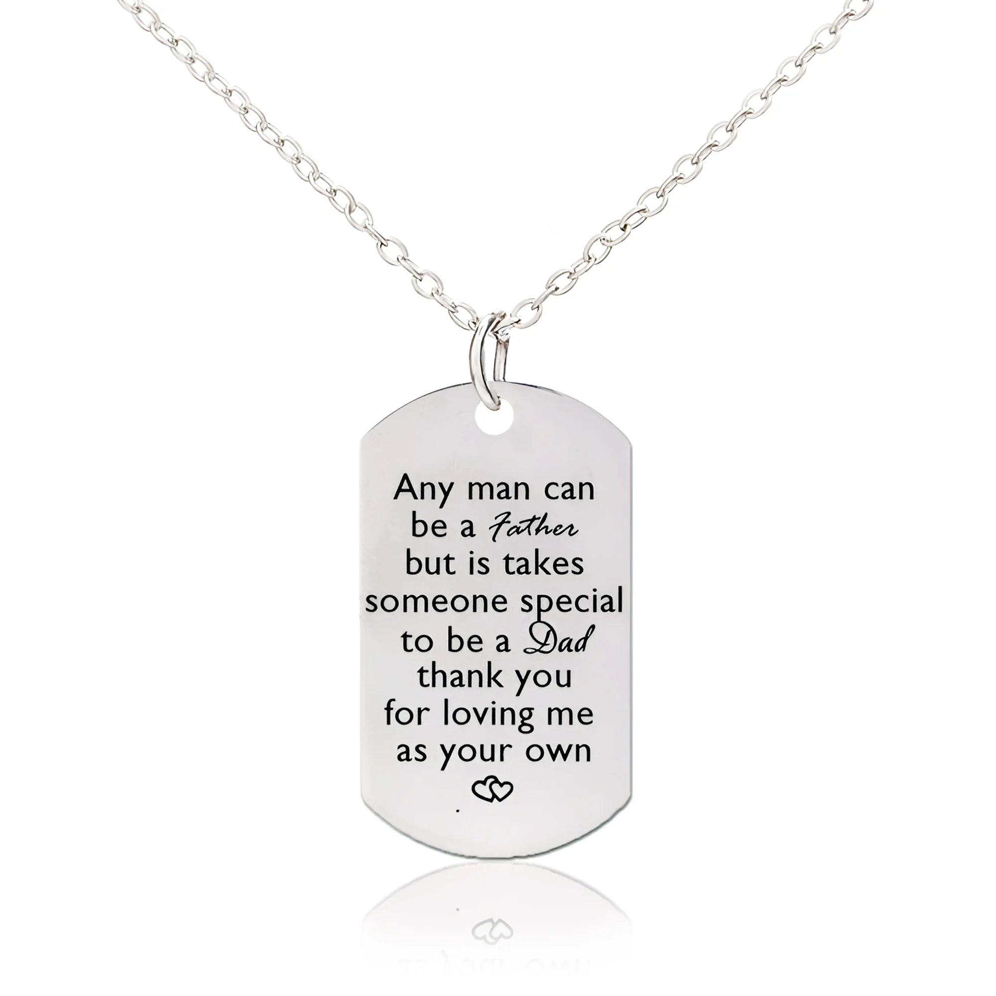 For Dad - Dad, Thank You For Loving Me As Your Own Necklace-37bracelet
