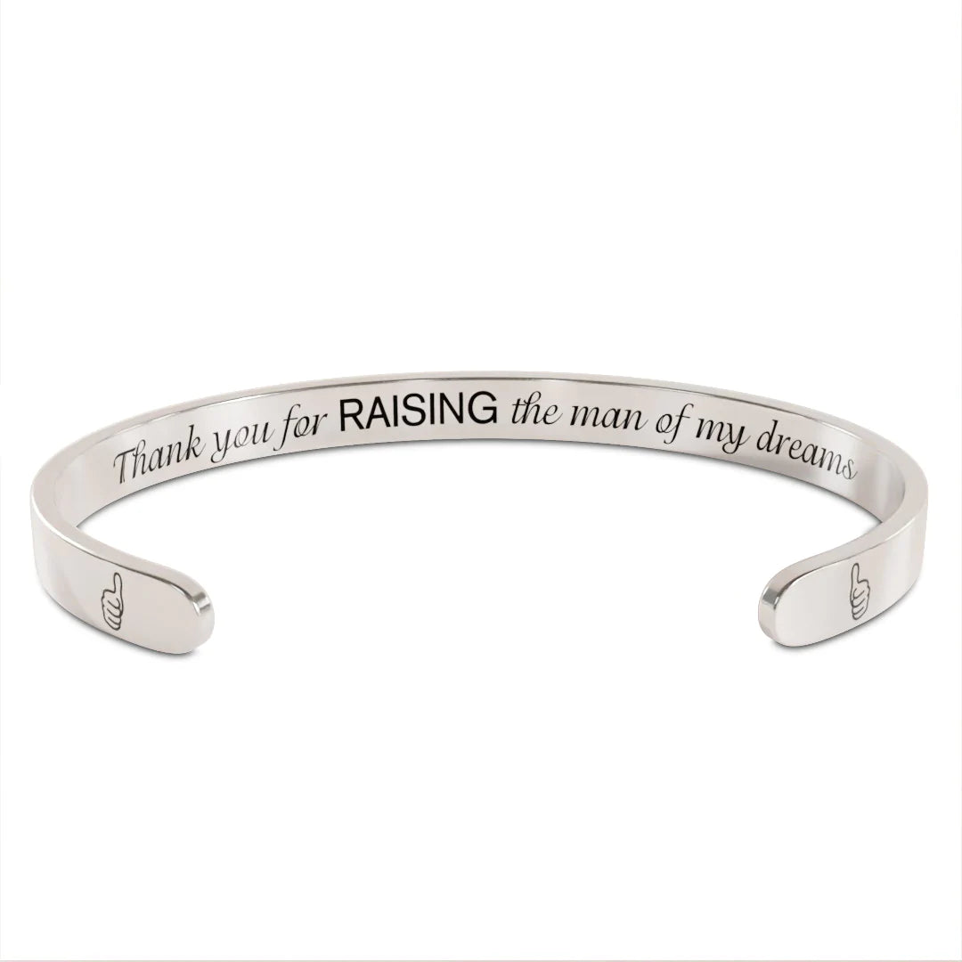 For Mother-in-Law - Thank You For Raising The Man Of My Dreams Bracelet