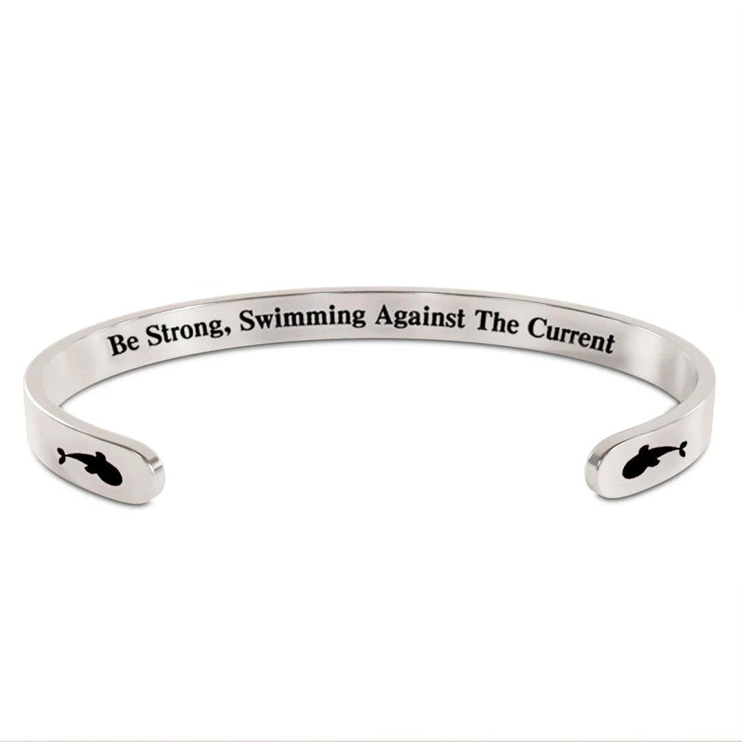 BE STRONG,SWIMMING AGAINST THE CURRENT Bracelet-37bracelet