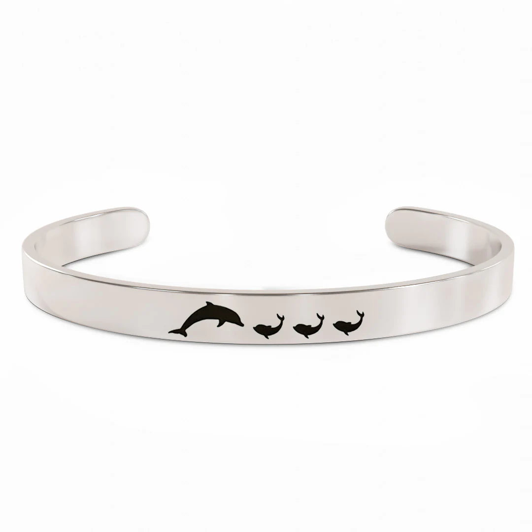For Mom - Mama  Dolphin Bracelet
