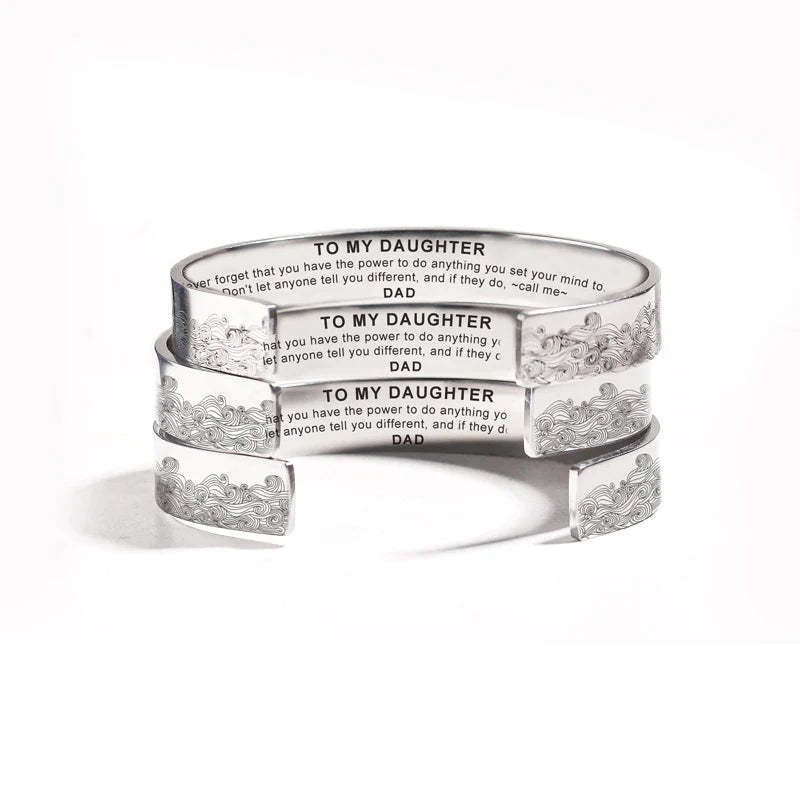 For Daughter - Never Forget That You Have The Power To Do Anything Bracelet-37bracelet