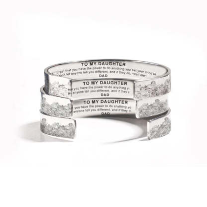For Daughter - Never Forget That You Have The Power To Do Anything Bracelet-37bracelet