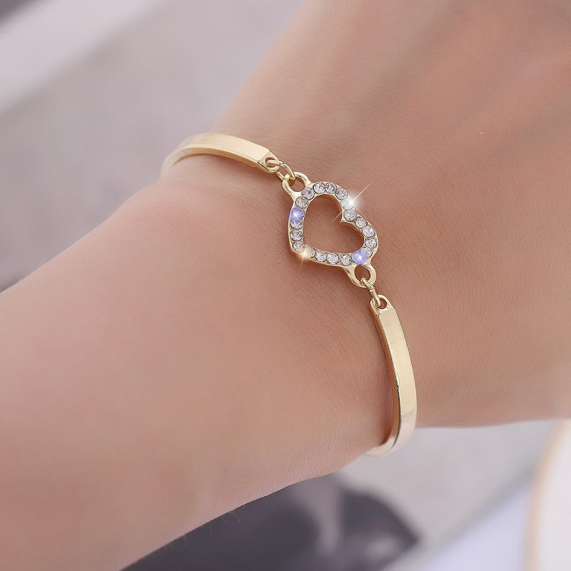 Hallow Heart Charm Bracelet