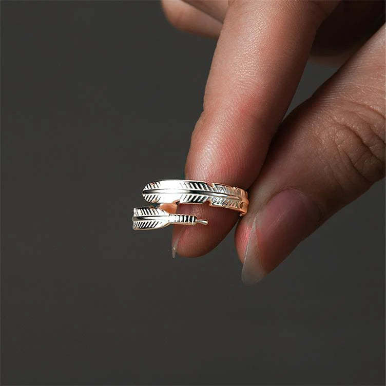 Feather Adjustable Ring-37bracelet