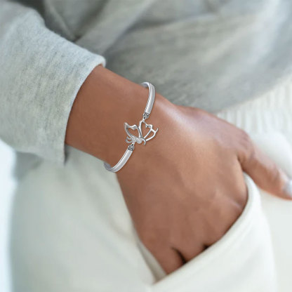 Your Story Isn't Over Yet Semicolon Butterfly Bracelet