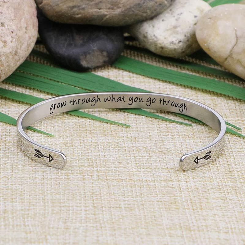 For Daughter - Grow Through What You Go Through Bracelet-37bracelet