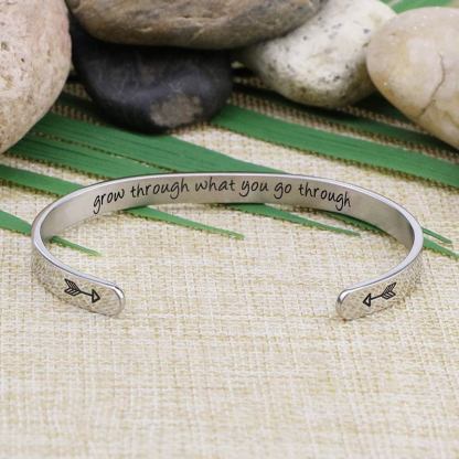 For Daughter - Grow Through What You Go Through Bracelet-37bracelet