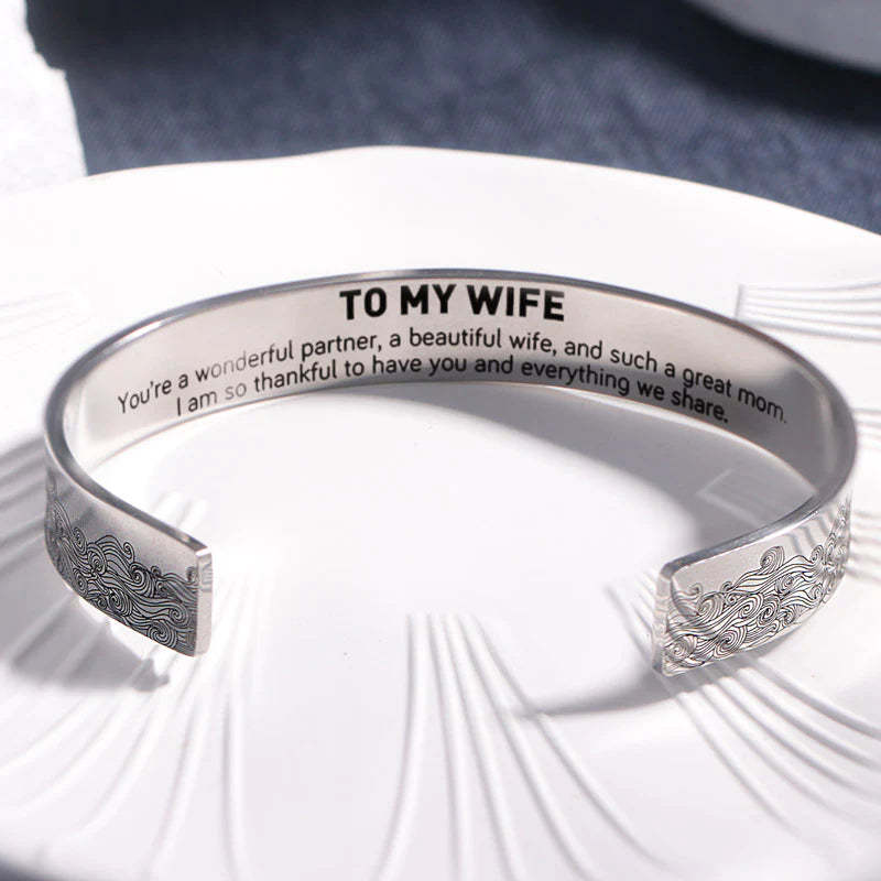 To My Wife I Am So Thankful To Have You And Everything We Share Bracelet