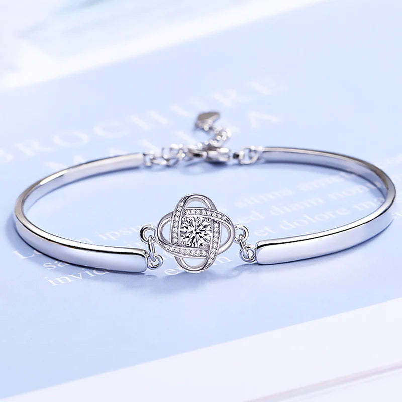 For Bonus Daughter - I May Not Have Given You The Gift Of Life But Life Gave Me The Gift Of You Diamond Knot Bracelet