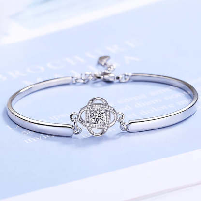 For Bonus Daughter - I May Not Have Given You The Gift Of Life But Life Gave Me The Gift Of You Diamond Knot Bracelet