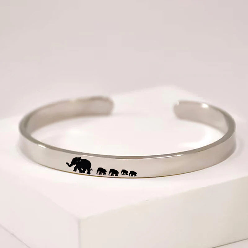For Mom - Mama  Elephant Bracelet