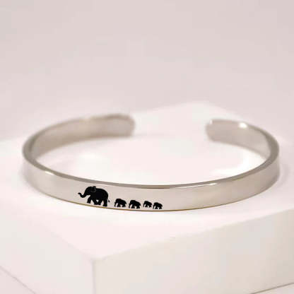 For Mom - Mama  Elephant Bracelet
