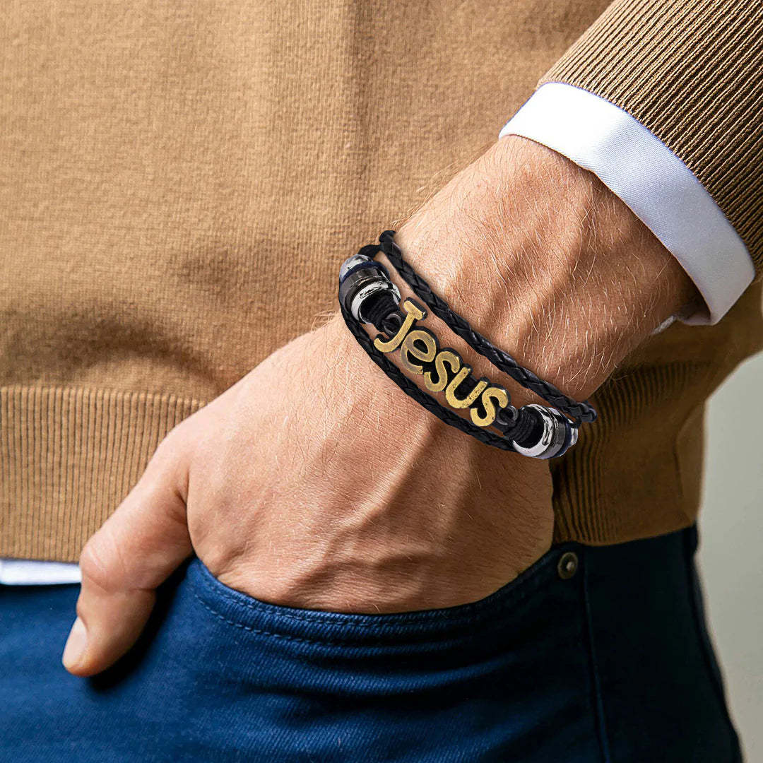 Life with Jesus is better Retro Bracelet