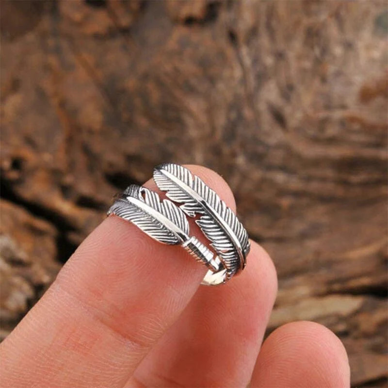 Feather Adjustable Ring-37bracelet