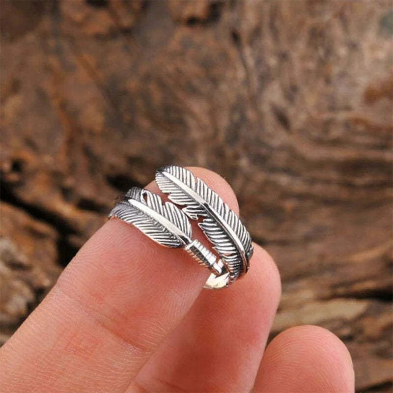 Feather Adjustable Ring-37bracelet
