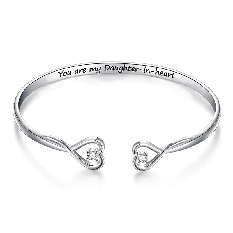 For Daughter-in-law - You Are Also My Daughter-in-heart Heart Style Bracelet-37bracelet