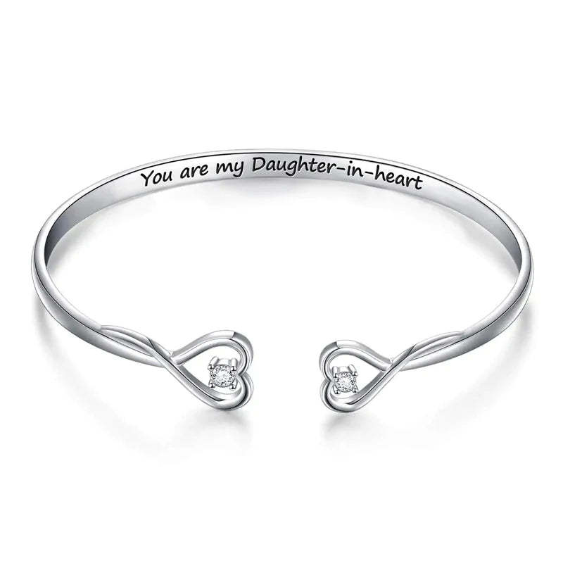 For Daughter-in-law - You Are Also My Daughter-in-heart Heart Style Bracelet-37bracelet