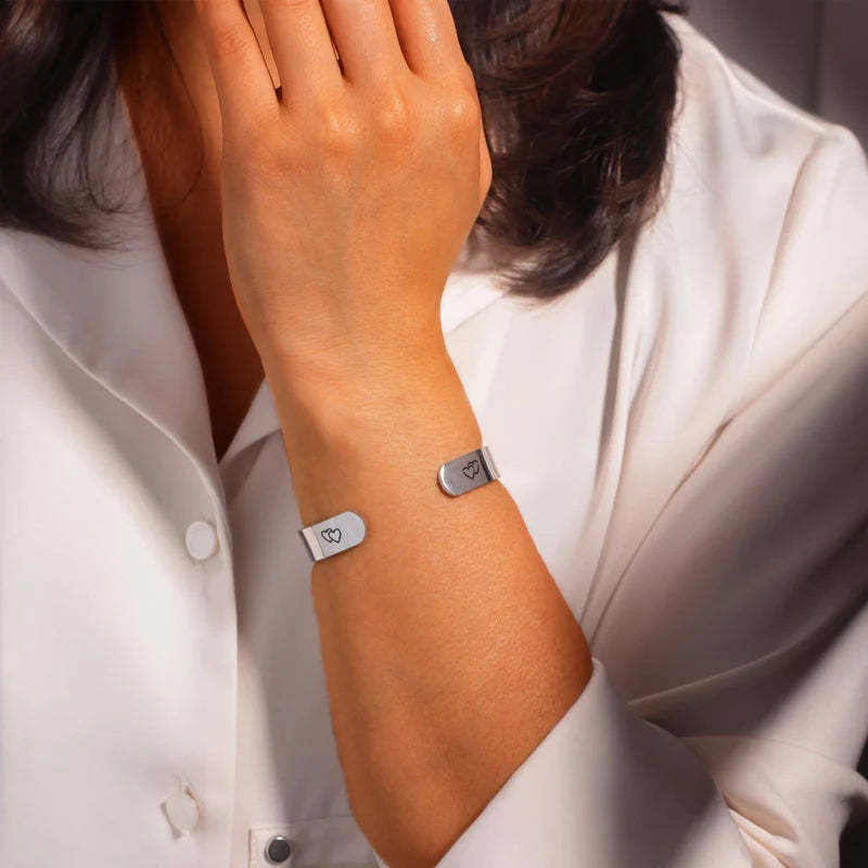 For Mom - Mother And Daughter From The Start Double Heart Bracelet-37bracelet