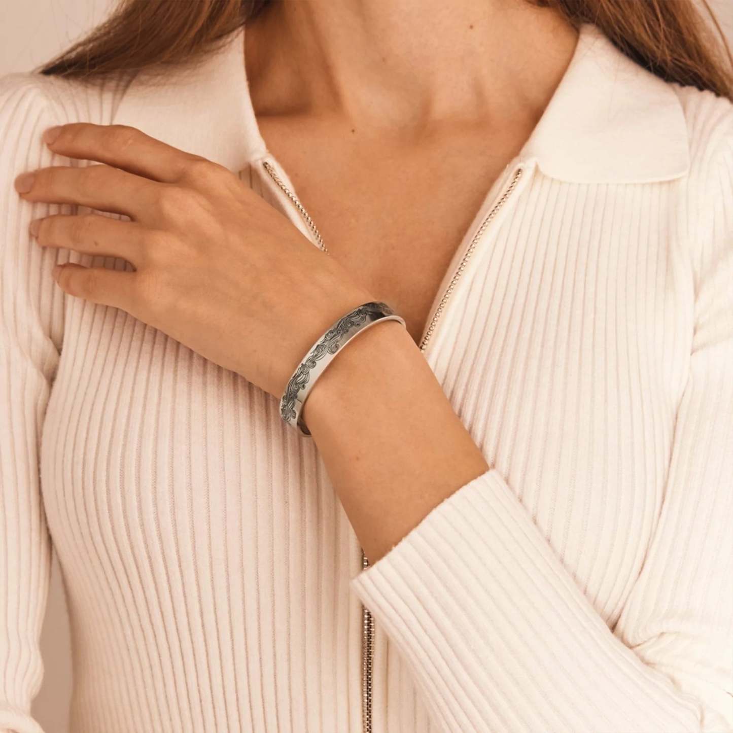 For Daughter - This Old Lion Will Be There Every Step Of The Way Wave Bracelet-37bracelet