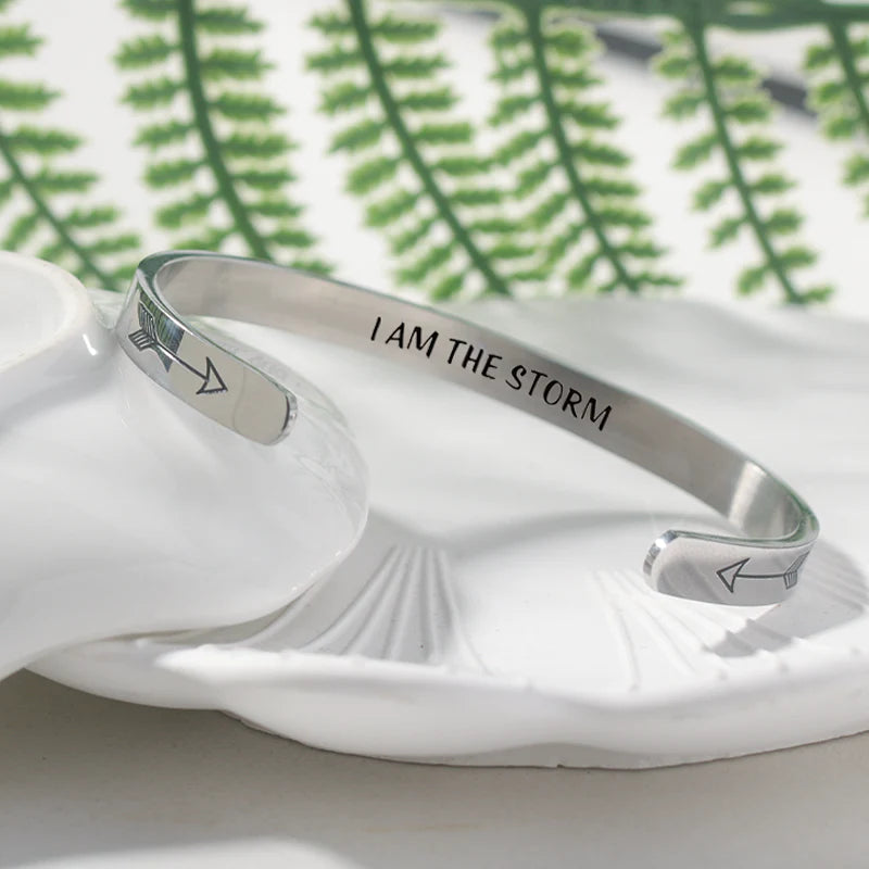 For Granddaughter - I Am The Storm Arrow Bracelet-37bracelet