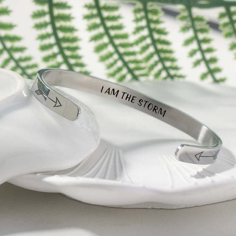 For Granddaughter - I Am The Storm Arrow Bracelet-37bracelet